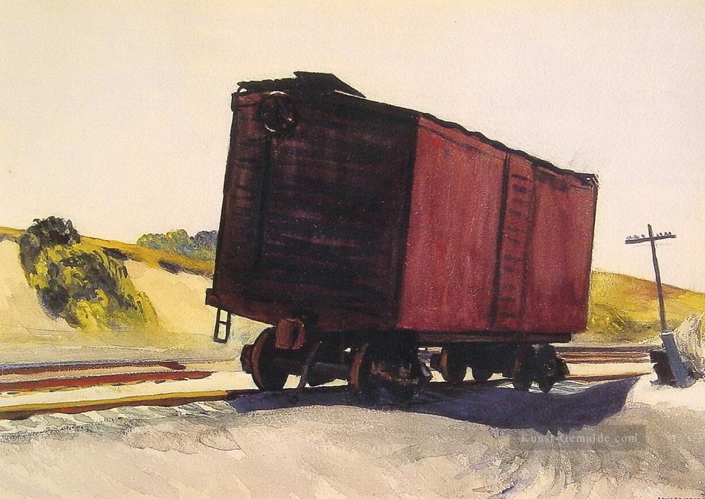 Güterwagen bei Truro Edward Hopper Ölgemälde